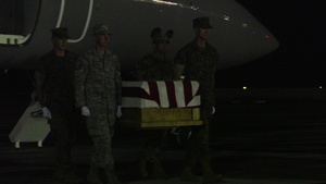 Dignified transfer of repatriated remains from Tarawa