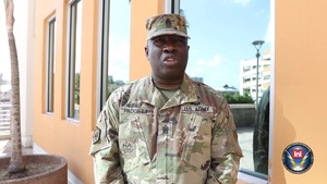 CSM Padgett sends greetings from Puerto Rico