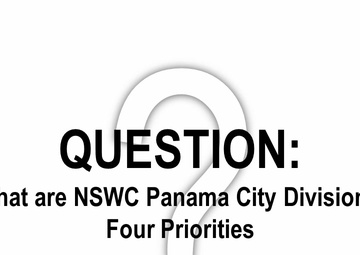 NSWC PCD's Four Priorities