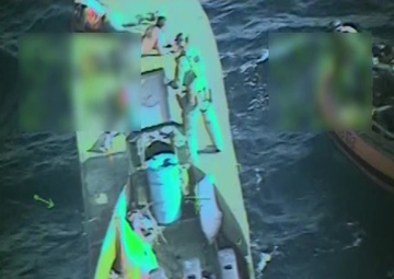 Coast Guard Cutter Bertholf boarding team interdicts drug smuggling vessel in the Eastern Pacific Ocean