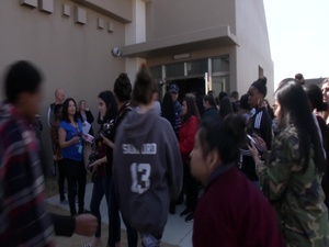 Pieing teachers for Pi Day (B-Roll)
