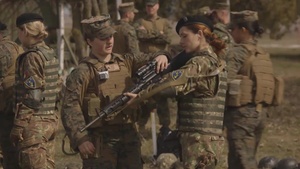 FET IN ACTION: Marines and Romanians Conduct Weapons Handling Training During Exercise Spring Storm 2018