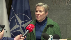 Press conference by NATO Deputy Secretary General Rose Gottemoeller at Warsaw Military Airport