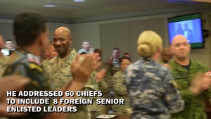 CMSAF Kaleth O. Wright speaks at PACAF