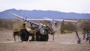 U.S. Marines with VMU-1 launch RQ-21 Blackjack