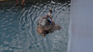 Marines Conduct VBSS On Board USS Frank Cable
