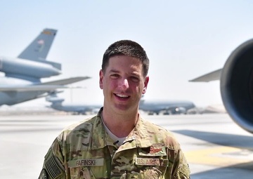 Lt. Col. Alexander Fafinski gives a shoutout to Fenway Raceway