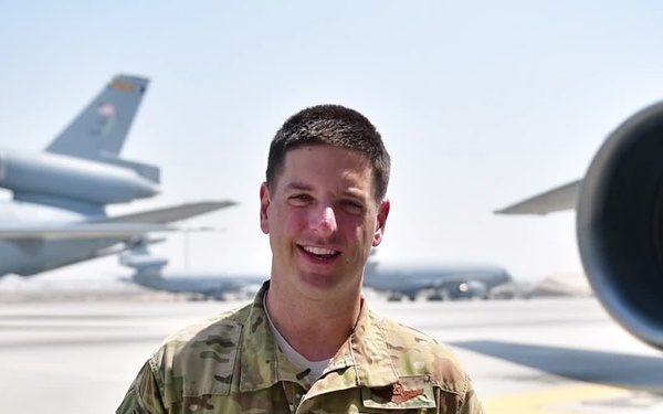 Lt. Col. Alexander Fafinski gives a shoutout to Fenway Raceway