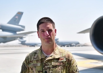 Lt. Col. Alexander Fafinski gives a shoutout for Mother's Day 2018