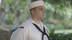 Pacific Fleet's Sailor of the Year Finalist Electronics Technician 1st Class Christopher L. Demo Interview B-Roll