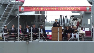 USS Ralph Johnson Commissioning Ceremony