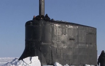 USS Connecticut (SSN 22) Surfaced in the Arctic Ocean for ICEX