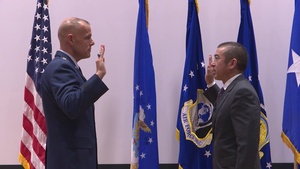 AFCEC's Director takes the Oath of Service during promotion ceremony