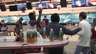 Iwakuni service members bowl with Japanese citizens (Package/Pkg)