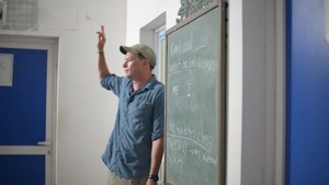 U.S. Soldiers Teach English to Local Djiboutian Children