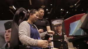 Marines Partner with Women in Aviation International