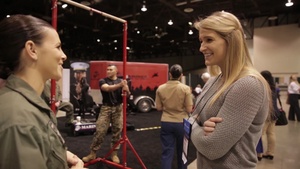 Marines Partner with Women in Aviation International (B-Roll)