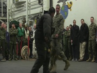 Working Dog Handlers demonstrate the abilities of their dogs