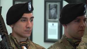 101st Airborne Division cases its colors