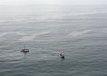 Coast Guard assists 3 mariners following boat fire near Table Bluff