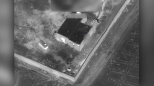 A U.S. A-10 strikes a Taliban narcotics production facility in Farah province