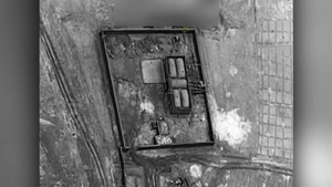 U.S. A-10 and F-16 aircraft strike a Taliban narcotics production facility in Farah province