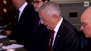 Mattis Welcomes Emir of Qatar