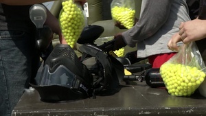 MCAS Iwakuni Marines open fire at new paintball course (B-Roll)