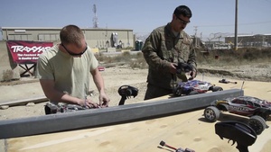 455 EAMXS Airmen Build RC Track to Boost Morale