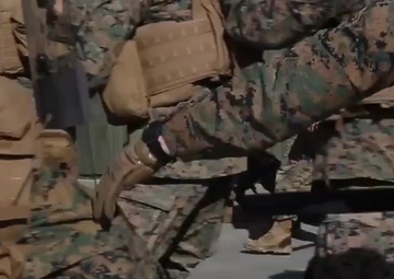 Infantry Marines learn riot control tactics during non-lethal training in Norway