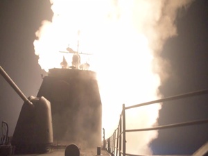 USS Monterey Launches Syria Missile Strikes