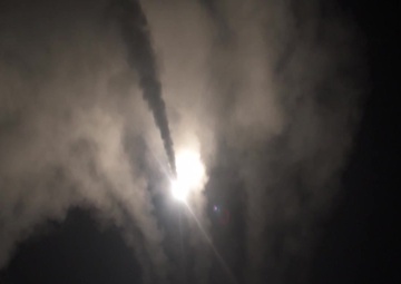 USS Monterey Launches Syria Missile Strikes