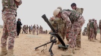 Task Force Spartan Soldiers and Jordan Armed Forces Train on Mortars during Jordan Operational Engagement Program