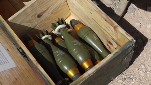 Task Force Spartan Train on Mortars with Jordanian Border Security