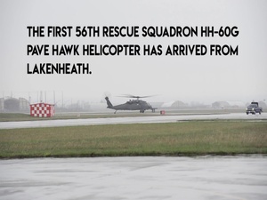 Aviano Now: First 56 RQS helicopter lands