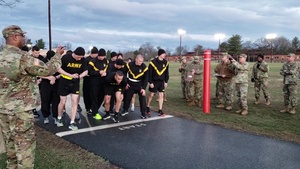 Best Warrior Competition Contestants Perform Physical Fitness