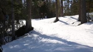 Winter Warfare Training: cross country skiing
