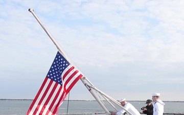 GHWB Flies Flag at Half-Mast for Barbara Bush