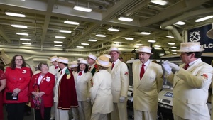 USS Portland greeted by Portland Royal Rosarians
