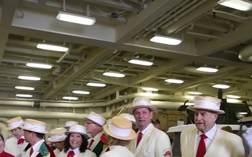 USS Portland greeted by Portland Royal Rosarians