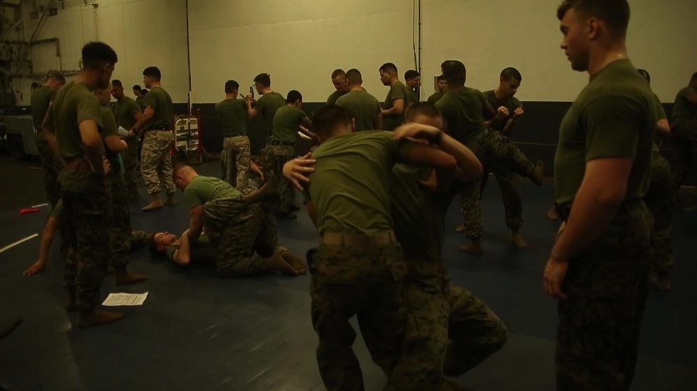 DVIDS - Video - 31st MEU Marines sustain MCMAP techniques aboard the ...