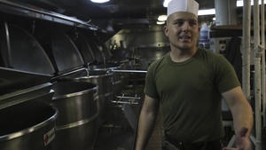 Cook-Off: U.S. Marine prepares for cooking competition