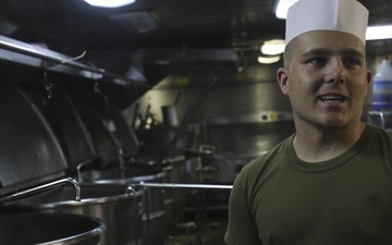 Cook-Off: U.S. Marine prepares for cooking competition