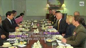 Mattis Welcomes Japanese Defense Minister to the Pentagon