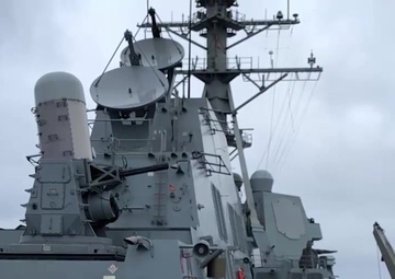 USS Dewey (DDG 105) tests CIWS for a PACFIRE