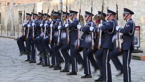 USAF Drill Team Performs at San Antonio "Fiesta" event