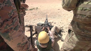 U.S. and Jordanian Armed Forces Live Fire Range w/lower thirds