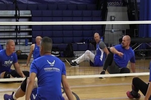 Warrior Games Volleyball - Floor Practice
