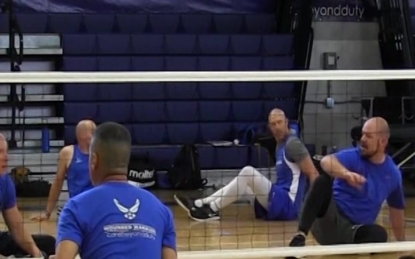 Warrior Games Volleyball - Floor Practice