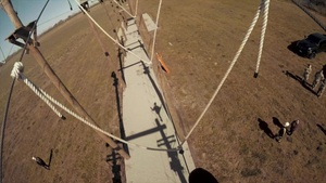 Dupo Highschool Students Take on the High Ropes Course in Sparta